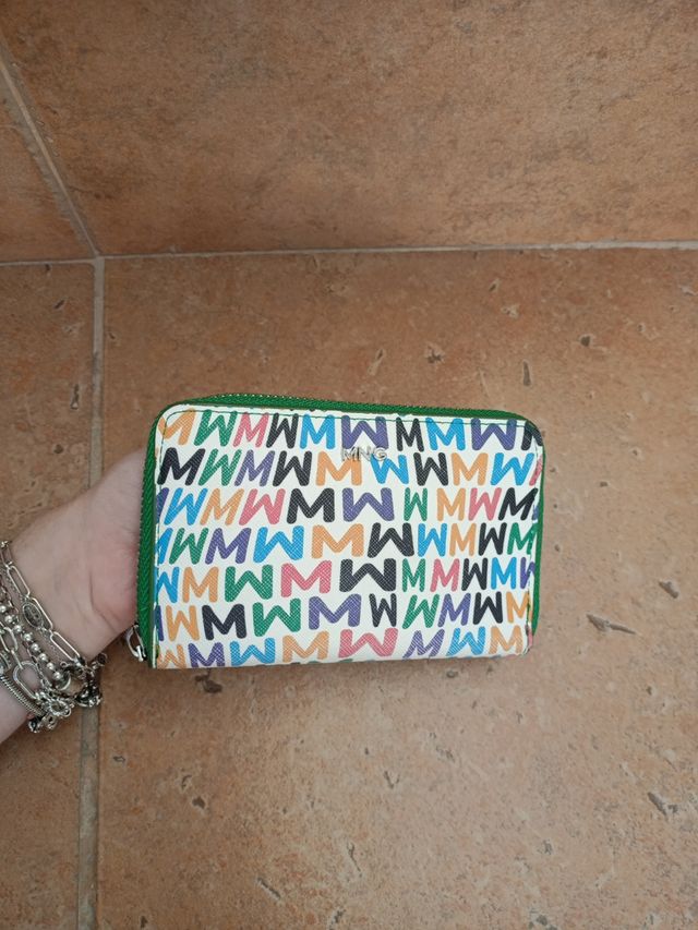 Monedero multicolor con cremallera