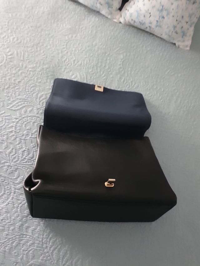 Bolso A. Schelesser Asa Negro/Azul.