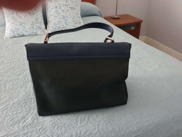 Bolso A. Schelesser Asa Negro/Azul.
