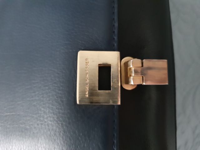 Bolso A. Schelesser Asa Negro/Azul.