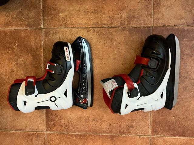 Patines de hielo Oxelo negros y rojos