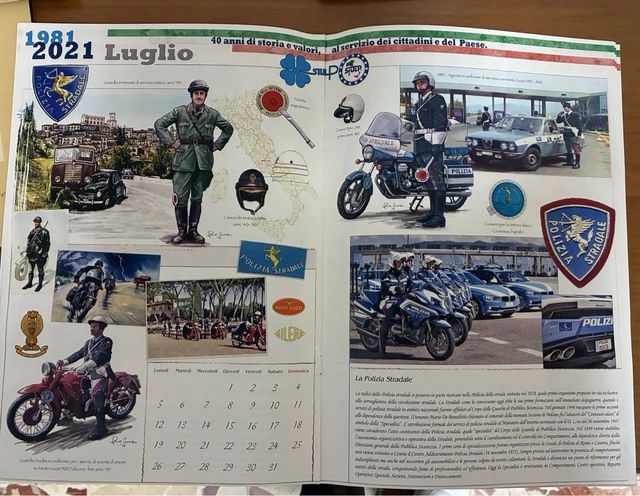 Calendario Storico SIULP POLIZIA 1981-2021