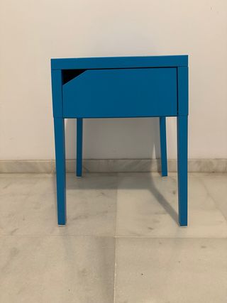 Mesilla IKEA SELJE azul con cajón