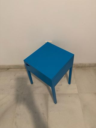 Mesilla IKEA SELJE azul con cajón
