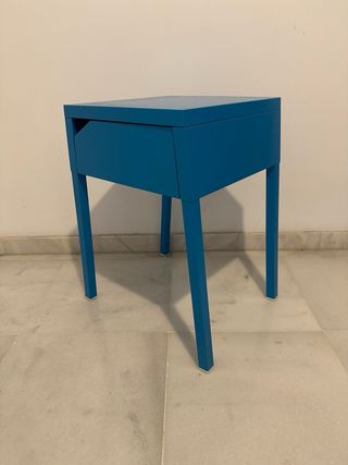 Mesilla IKEA SELJE azul con cajón