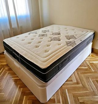 Colchón y Base Cama Carbono Activo 150x190
