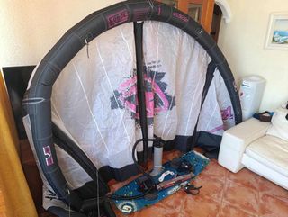 Cometa Kitesurf 7m + Tabla + Arnés
