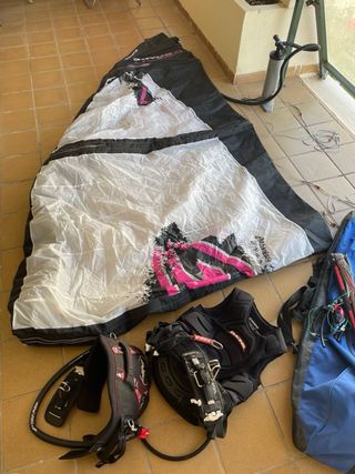 Cometa Kitesurf 7m + Tabla + Arnés