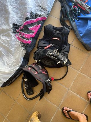 Cometa Kitesurf 7m + Tabla + Arnés