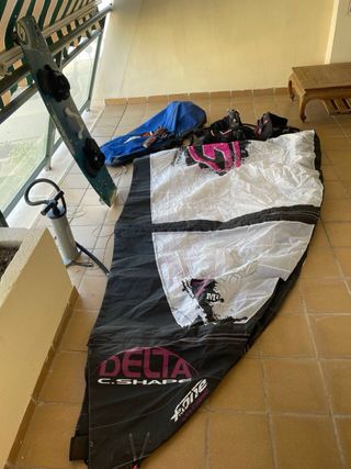 Cometa Kitesurf 7m + Tabla + Arnés