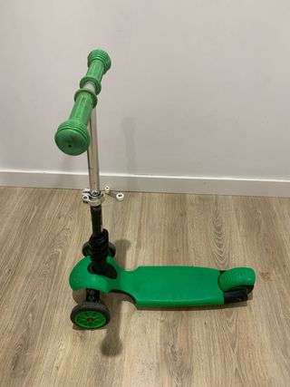 Patinete infantil 3 ruedas verde