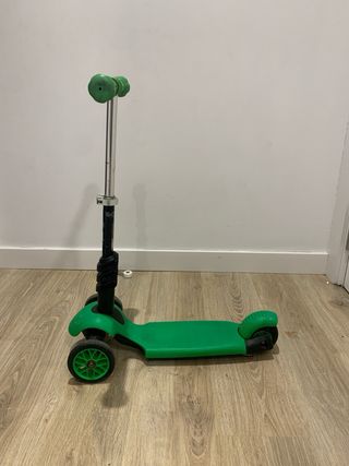 Patinete infantil 3 ruedas verde