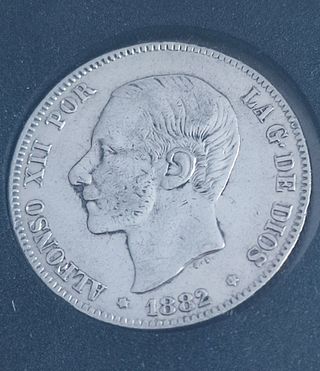 2 Pesetas Alfonso XII 1882
Moneda de plata 