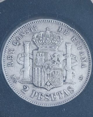 2 Pesetas Alfonso XII 1882
Moneda de plata 