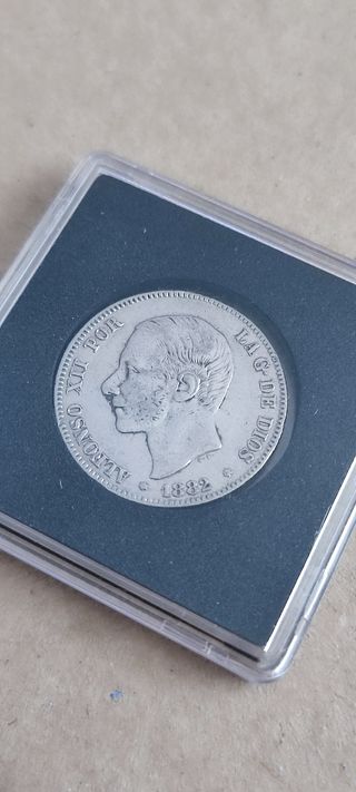 2 Pesetas Alfonso XII 1882
Moneda de plata 