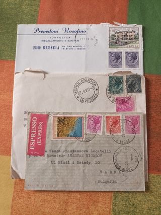 Francobolli Siracusana su busta