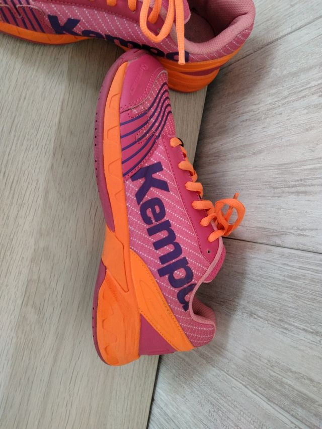 Zapatillas Kempa Balonmano Rosa Naranja número 37
