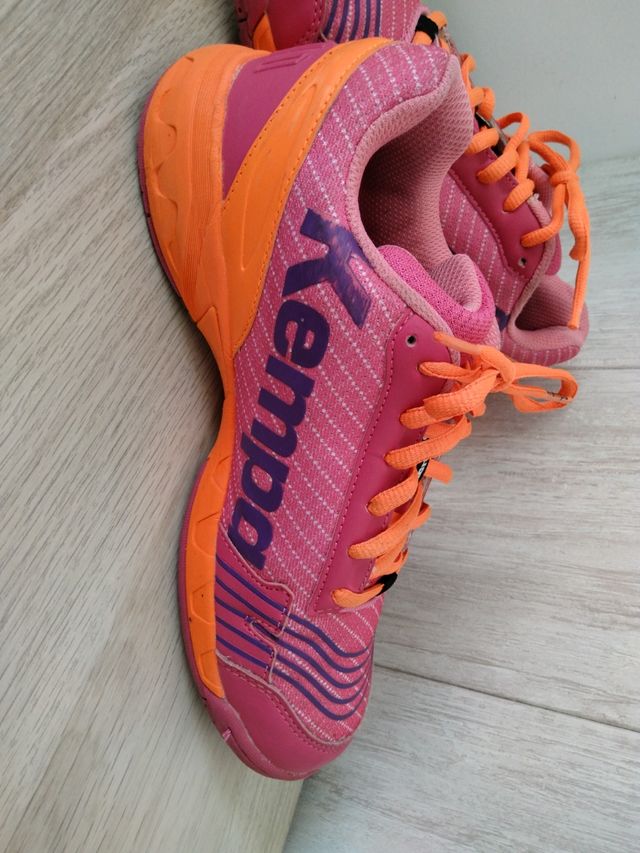 Zapatillas Kempa Balonmano Rosa Naranja número 37