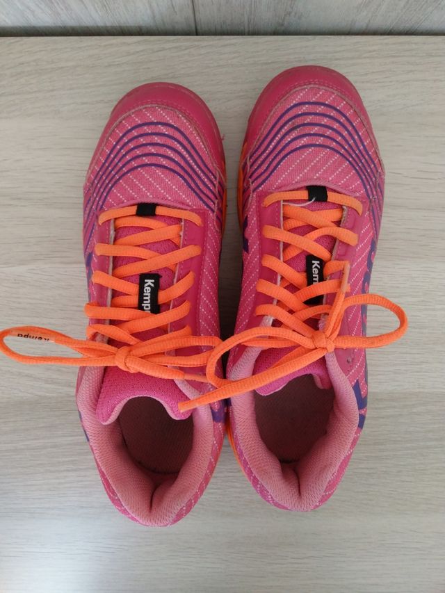Zapatillas Kempa Balonmano Rosa Naranja número 37