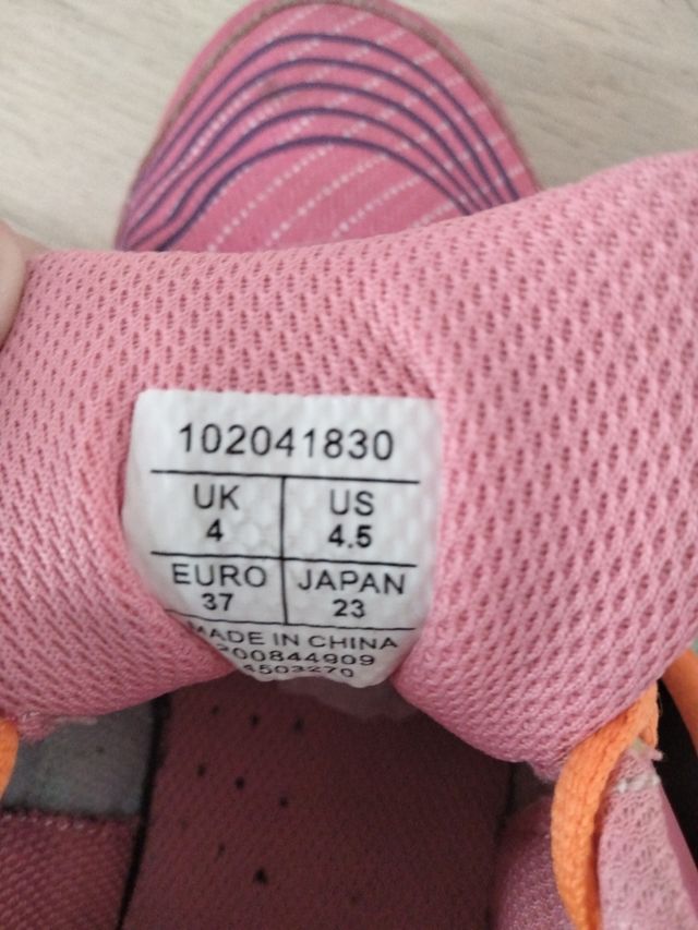 Zapatillas Kempa Balonmano Rosa Naranja número 37