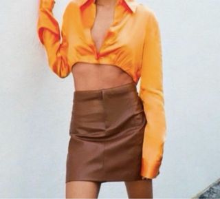 Falda lápiz Zara 