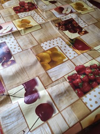 Tovaglie cerata tonda in fantasia cm 150