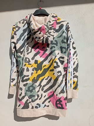 Felpa Adidas con cappuccio fantasia colorata 10 an