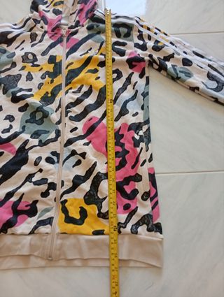 Felpa Adidas con cappuccio fantasia colorata 10 an