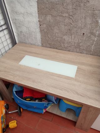 Mesa abatible de madera