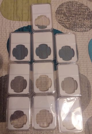 Cápsulas para monedas 10 unidades 