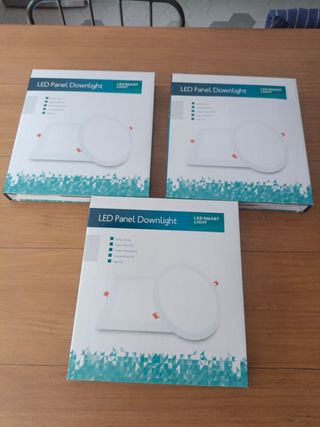 Pack 3 Paneles LED Downlight