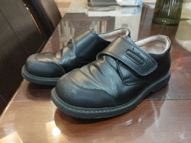 Zapatos Negros Escolares Niño Talla 33