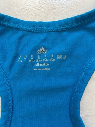 Camiseta deportiva Adidas azul