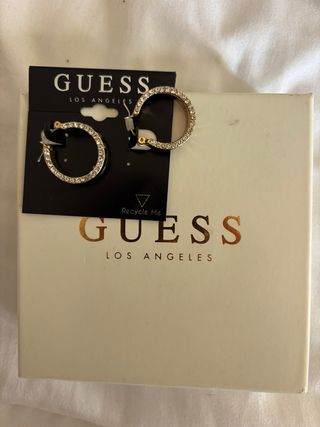 Pendientes Guess Aro Dorado y Plateado
