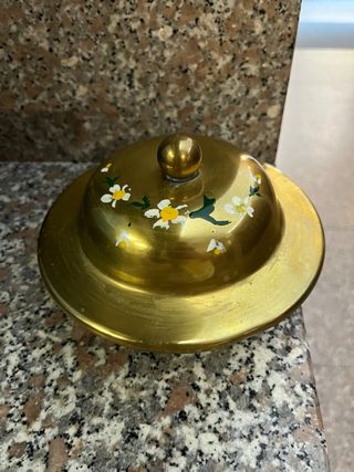 Svuota tasche vintage in metallo decorato