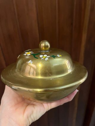 Svuota tasche vintage in metallo decorato