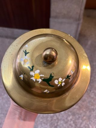 Svuota tasche vintage in metallo decorato