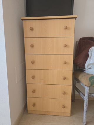 Cajonera de madera 6 cajones