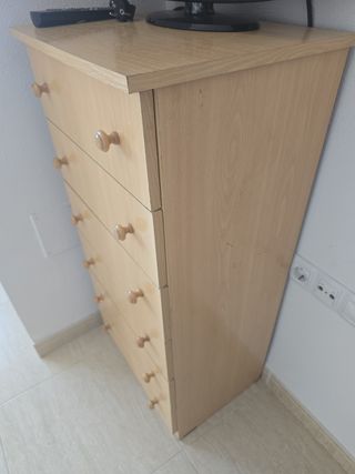 Cajonera de madera 6 cajones