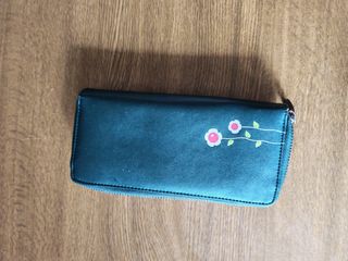 Cartera tarjetero monedero mujer floral