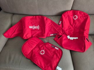 CONJUNTO FUNDAS BUGABOO CAMALEON.  *COLOR ROJO*