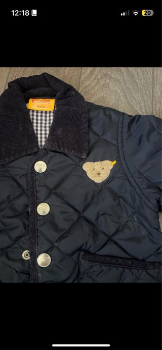 Cazadora Guateada Steiff Azul Talla 68cm