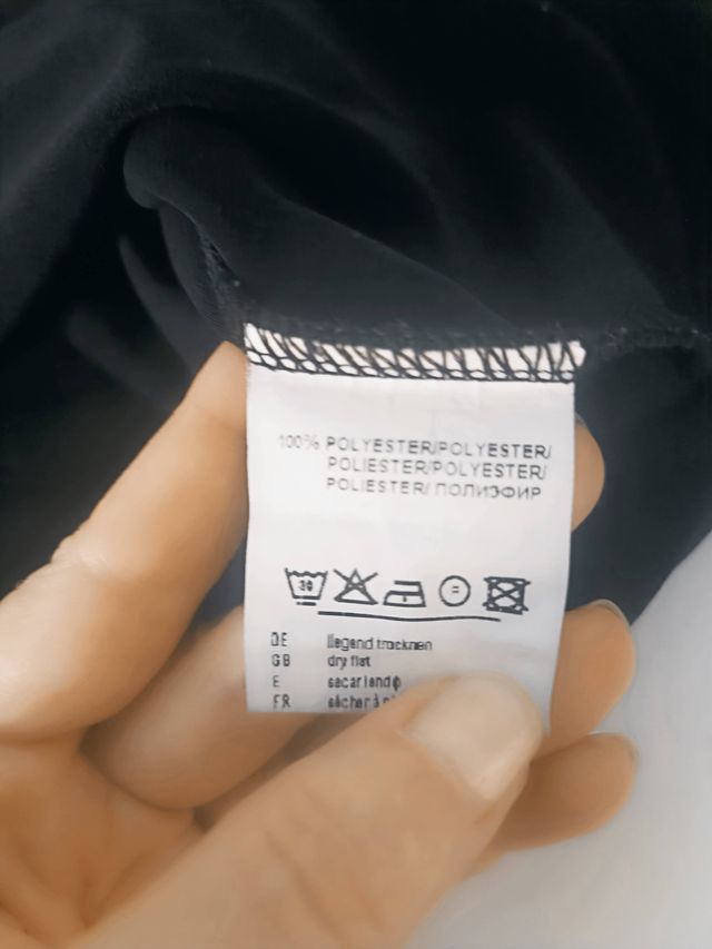 Maglia L.Campione Nera Drappeggiata