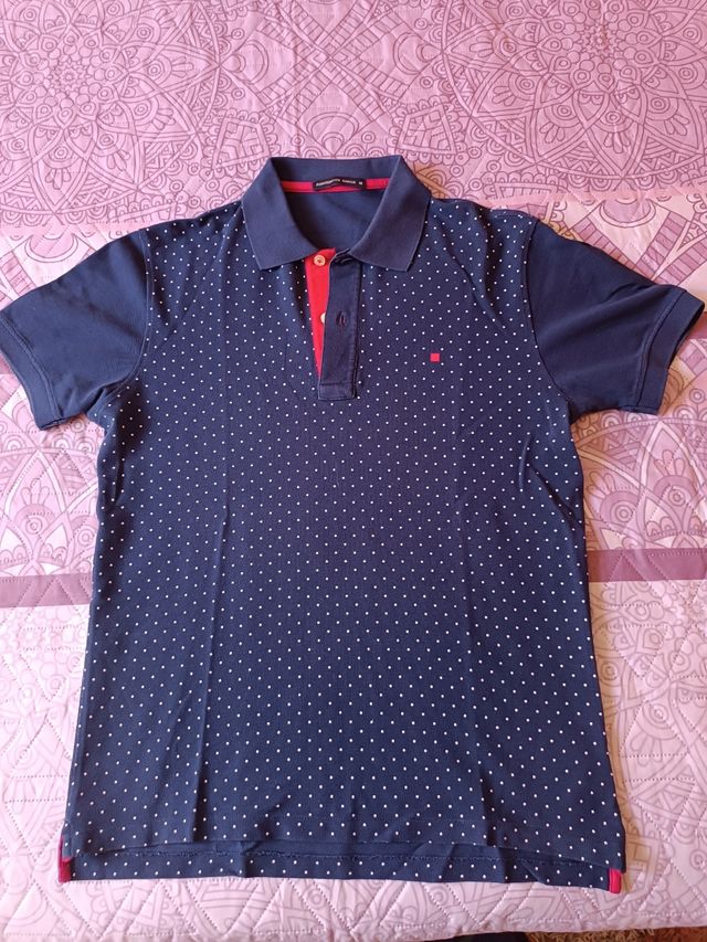 Polo Purificación García Azul Lunares