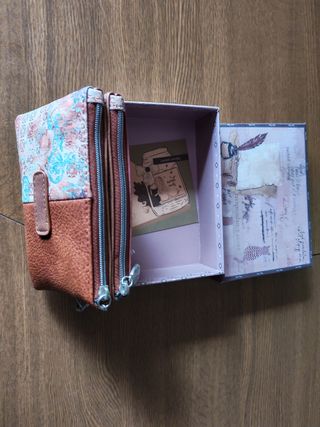Cartera billetera monedero mujer niña, con su caja