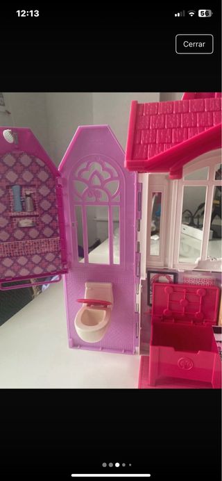 Casa de Muñecas Barbie Rosa y Morada