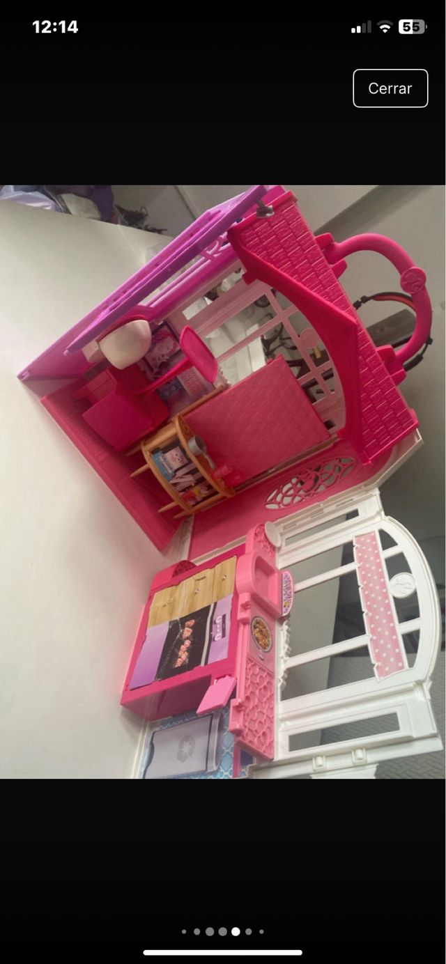 Casa de Muñecas Barbie Rosa y Morada