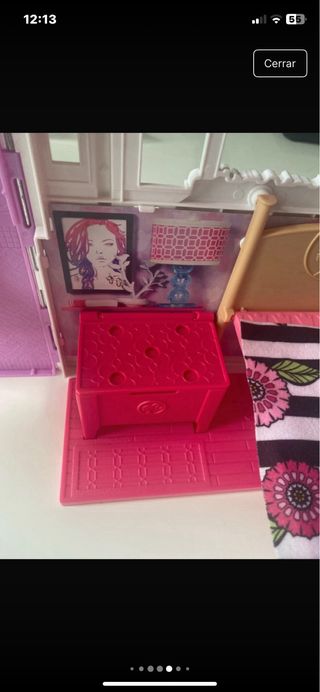 Casa de Muñecas Barbie Rosa y Morada