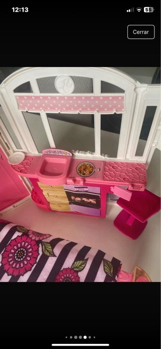 Casa de Muñecas Barbie Rosa y Morada