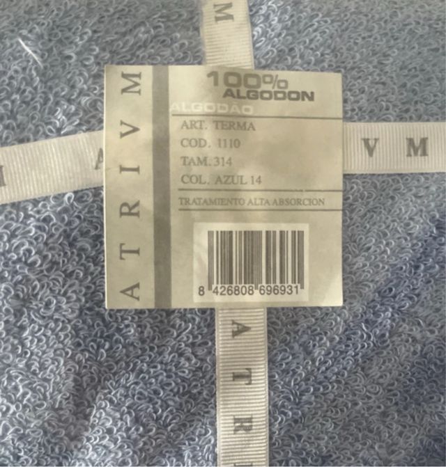 Juego de Toallas Atrivm Algodón Azu